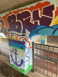 Graffiti at the tunnel at the Noorddijk street