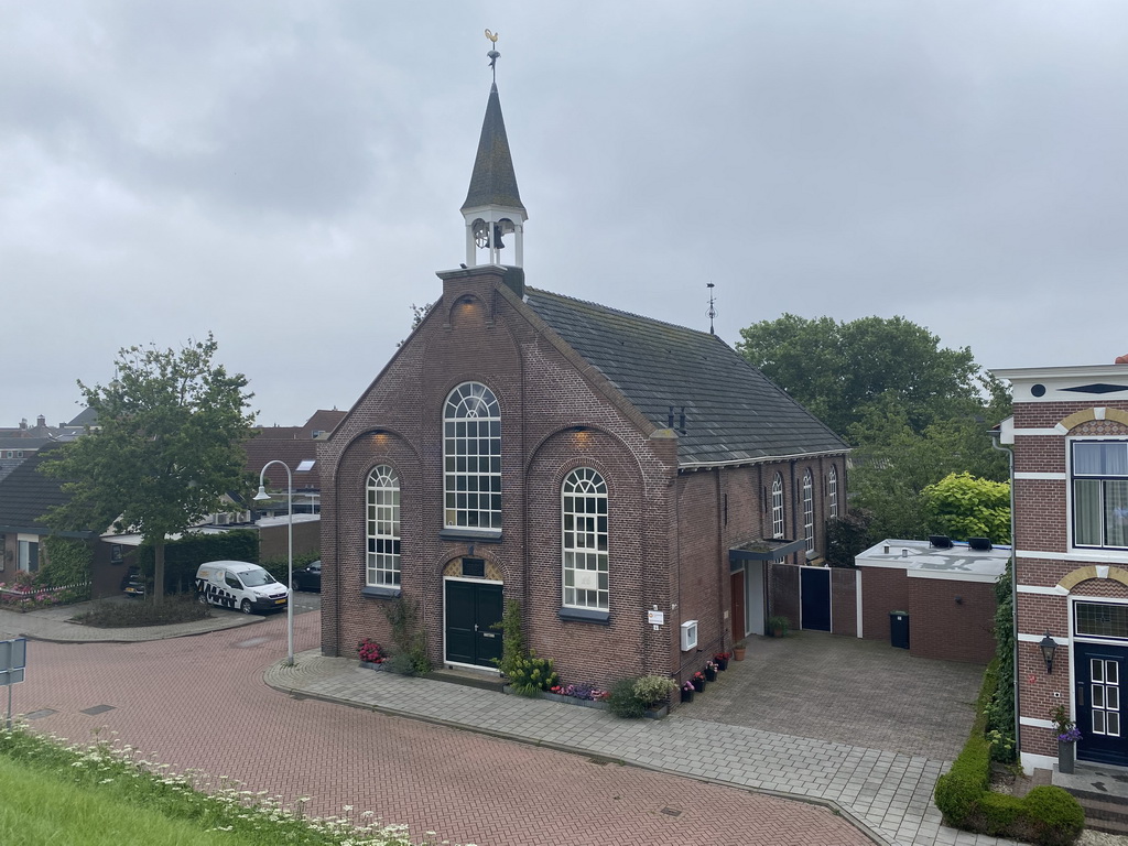 Front of the Gereformeerde Kerk Bruinisse church at the Noorddijk street