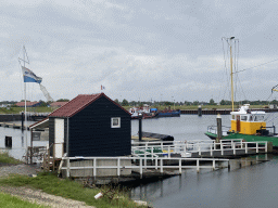 House and boats at the Vluchthaven harbour