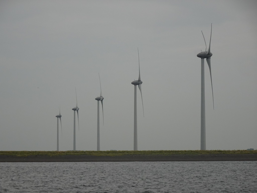 Windmills at Tholen, viewed from the Duikplaats Zoetersbout