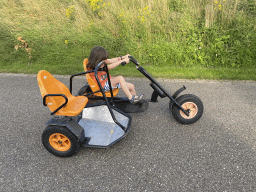 Max on a tricycle at Holiday Park AquaDelta