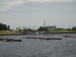 The Vluchthaven harbour, viewed from the Seal Safari boat on the Zijpe estuary