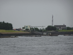 The Vluchthaven harbour, viewed from the Seal Safari boat on the Zijpe estuary