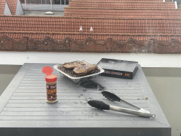 Barbecue at the balcony of our apartment at Holiday Park AquaDelta