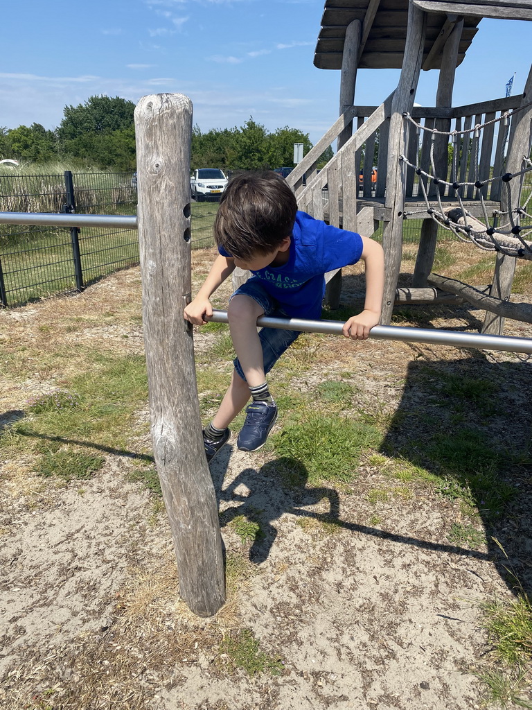 Max at the playground of Restaurant Grevelingen at the south side of the Grevelingendam