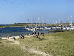 Boats at the Grevelingen Strand beach