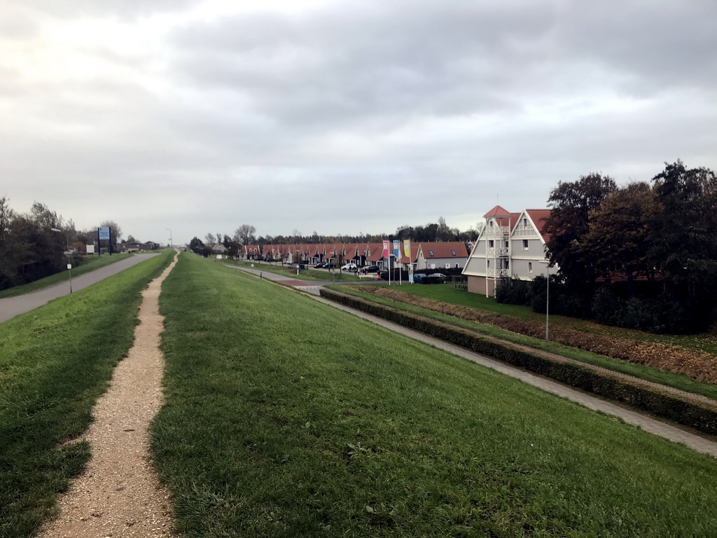 Northeast side of the Holiday Park AquaDelta, viewed from the dike next to the Hageweg street