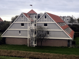 Apartment building at the northeast side of the Holiday Park AquaDelta, viewed from the dike next to the Hageweg street