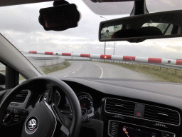 The Grevelingensluis sluice, viewed from our car