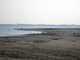 The Krammer lake and the beach at the southwest side of the Grevelingendam, viewed from Restaurant Grevelingen