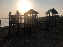 Max and other children at the playground of Restaurant Grevelingen at the south side of the Grevelingendam