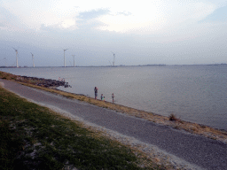 The Krammer lake and the beach at the southwest side of the Grevelingendam, viewed from Restaurant Grevelingen