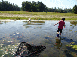 Max catching crabs at the north side of the Grevelingendam