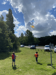 Max and his friend kiting at the northwest side of the Grevelingendam