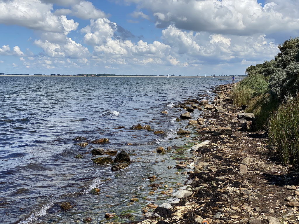 Beach at the northwest side of the Grevelingendam