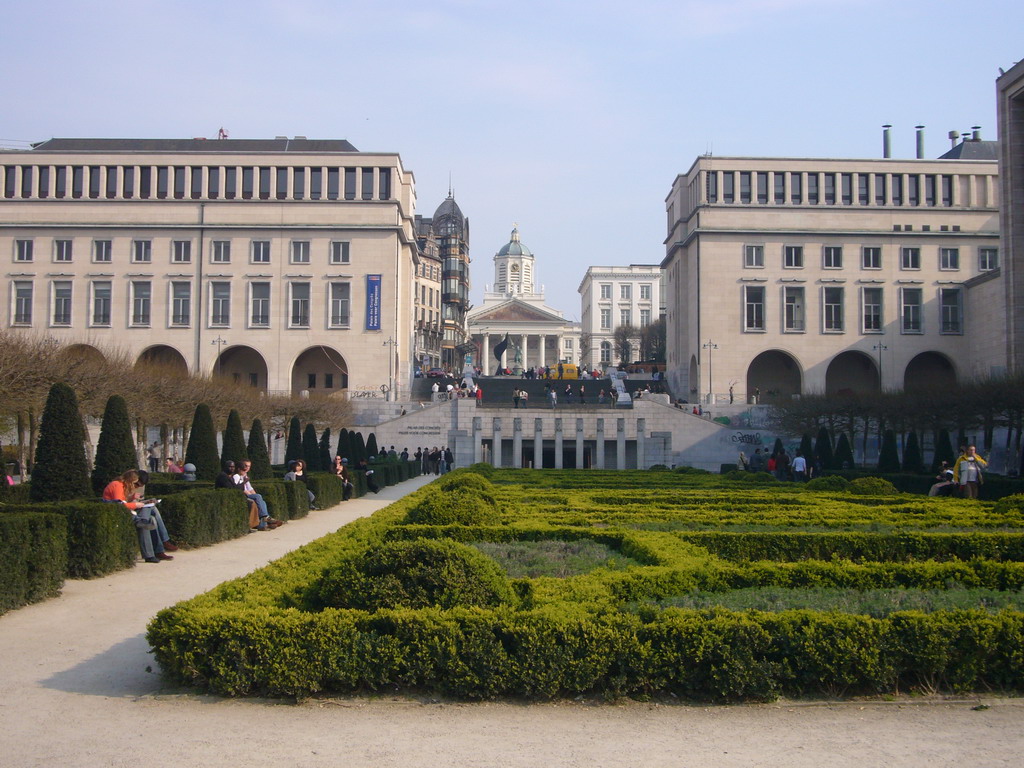 The Mont des Arts hill and the Église Saint-Jacques-sur-Coudenberg church