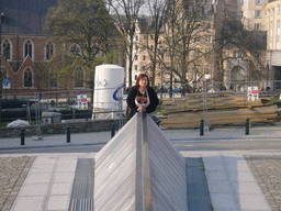 Miaomiao at the Mont des Arts hill