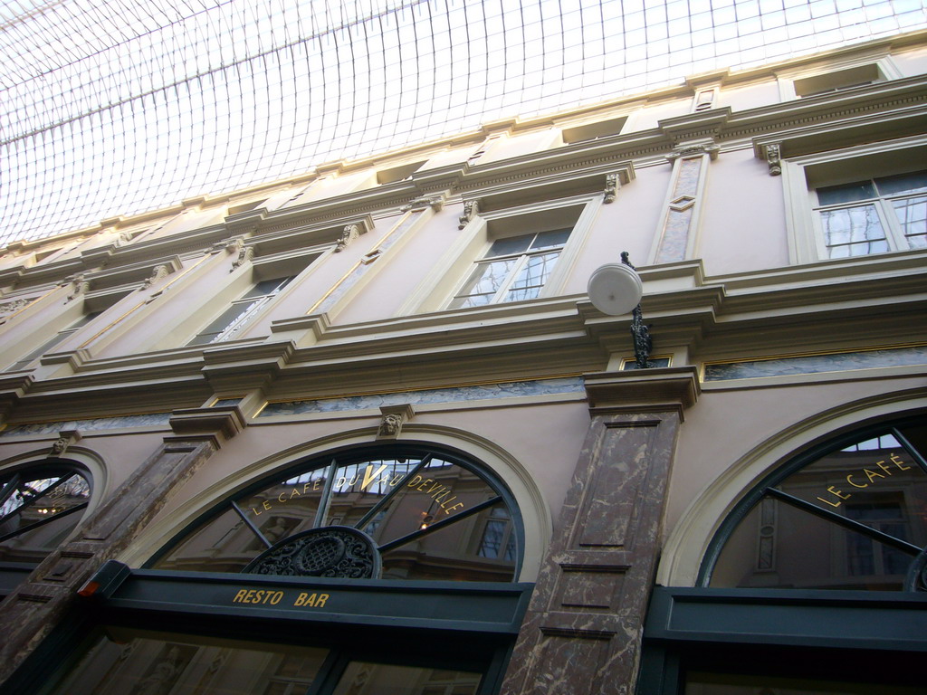 Front of the Café du Vaudeville at the Galeries Royales Saint-Hubert