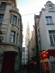 View from the Rue du Marché aux Herbes on the City Hall