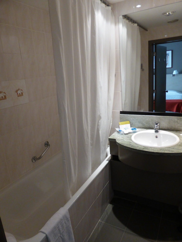Our bathroom in the Exe Sablon Hotel