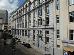 View from our room in the Exe Sablon Hotel on the Rue de la Paille street