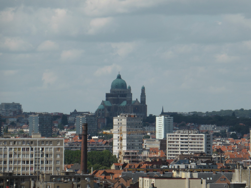 The Basilique du Sacré-Coeur de Bruxelles church, viewed from the Place Poelaert square