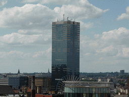 The Tour du Midi tower, viewed from the Place Poelaert square