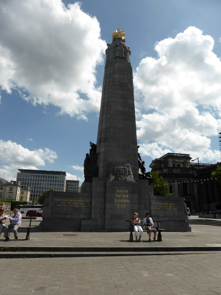 The Infantry Memorial at the Place Poelaert square