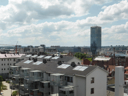 View from the Place Poelaert square on the Tour du Midi tower