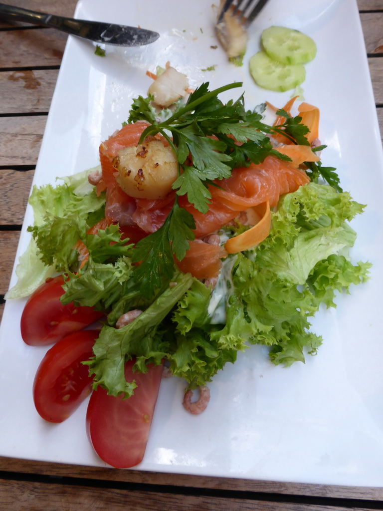 Dinner at the Café Leffe at the Place du Grand Sablon square