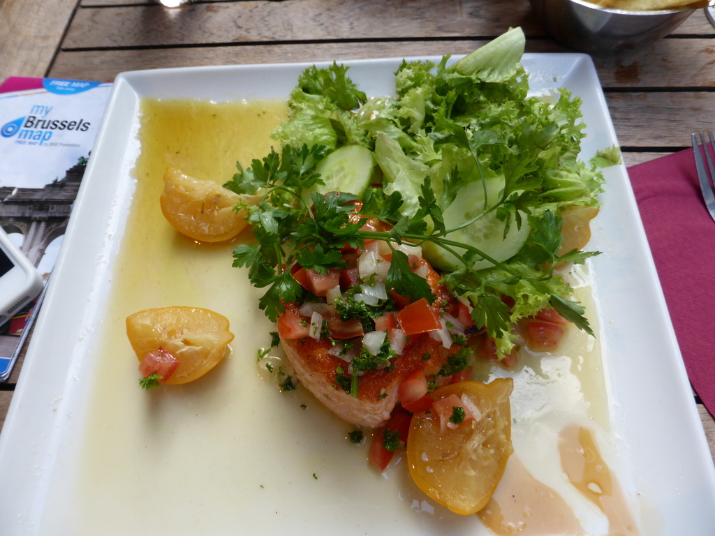 Dinner at the Café Leffe at the Place du Grand Sablon square