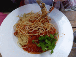 Dinner at the Café Leffe at the Place du Grand Sablon square