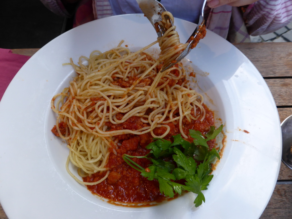 Dinner at the Café Leffe at the Place du Grand Sablon square