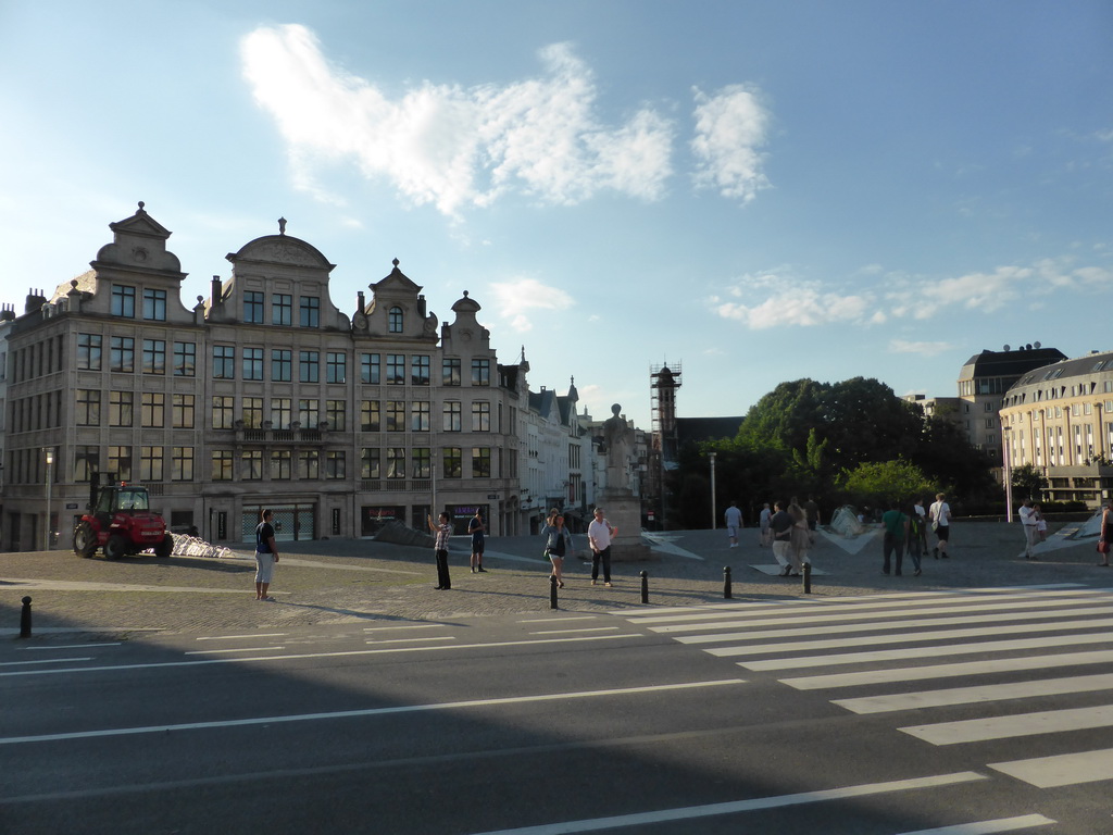 The Place de l`Albertine square with the statue of Queen Elisabeth