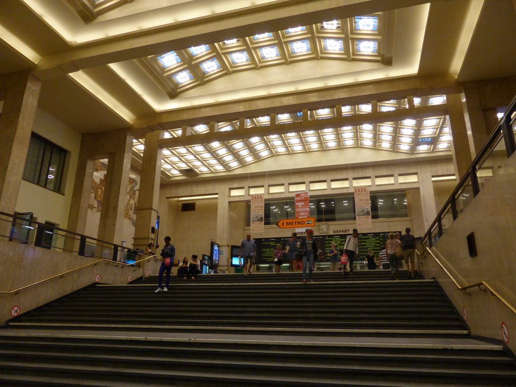 Main hallway of the Gare Bruxelles-Central train station