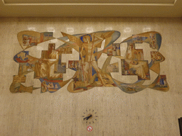 Wall art in the main hallway of the Gare Bruxelles-Central train station