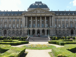 Front of the Royal Palace of Brussels at the Place des Palais square