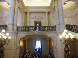 View from the Grand Staircase on the Vestibule of the Royal Palace of Brussels