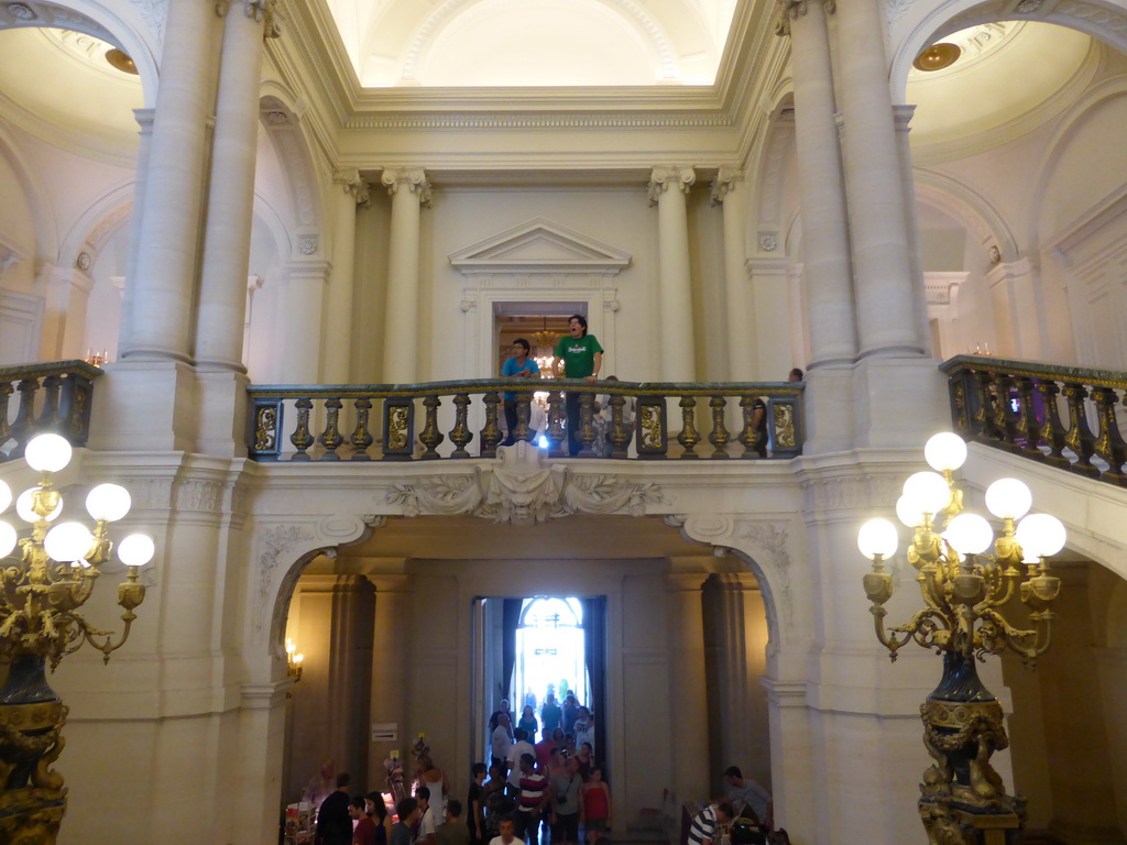 View from the Grand Staircase on the Vestibule of the Royal Palace of Brussels
