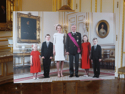 Photograph of the coronation of King Philippe, in the Small White Drawing Room of the Royal Palace of Brussels
