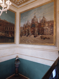 Paintings at the Venice Staircase of the Royal Palace of Brussels