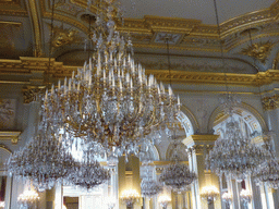 Chandeleers at the Throne Room of the Royal Palace of Brussels