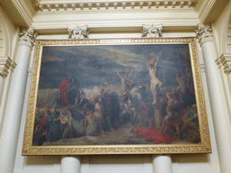Painting at the left side of the transept of the Église Saint-Jacques-sur-Coudenberg church