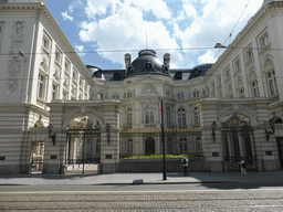 Front of the Cour des Comptes building at the Rue de la Régence street