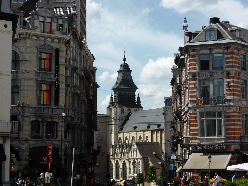 The Église de la Chapelle church, viewed from the Place du Grand Sablon square