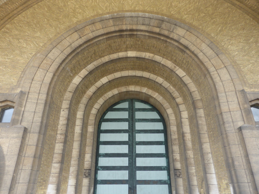 Front gate of the Basilique du Sacré-Coeur de Bruxelles church