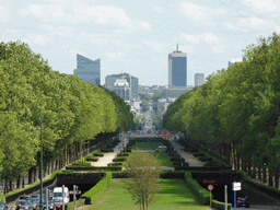 View from the Basilique du Sacré-Coeur de Bruxelles church on Parc Elisabeth and the city center