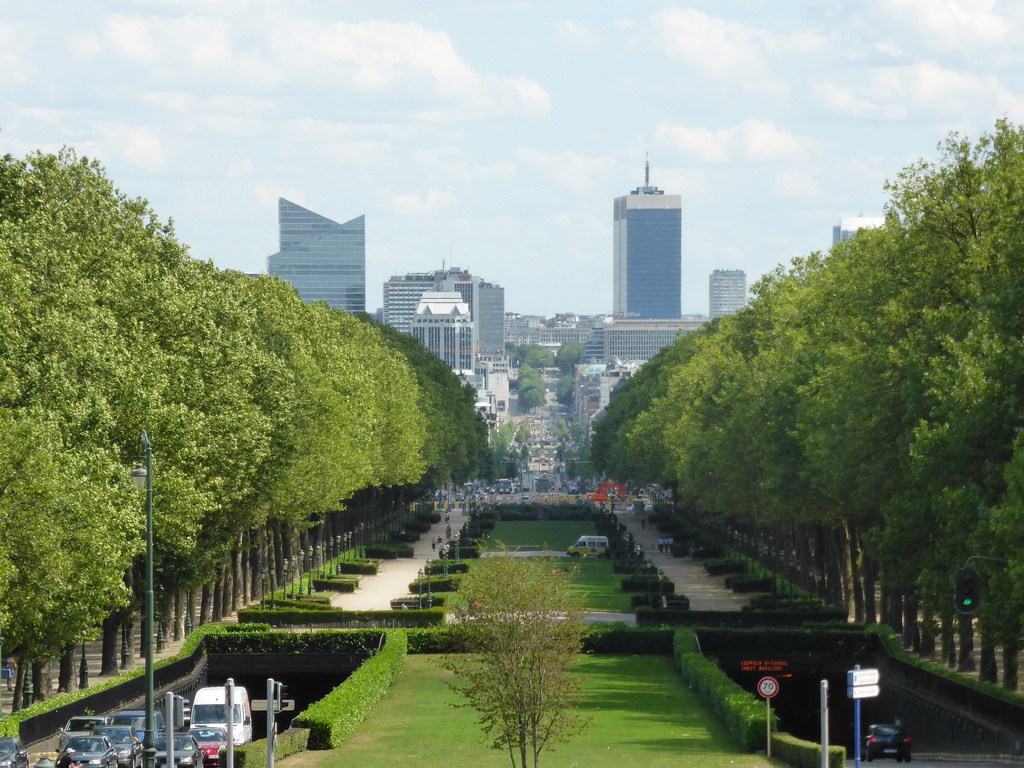 View from the Basilique du Sacré-Coeur de Bruxelles church on Parc Elisabeth and the city center