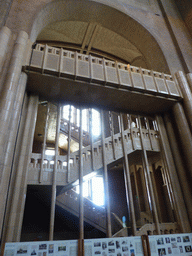 Staircase at the transept of the Basilique du Sacré-Coeur de Bruxelles church