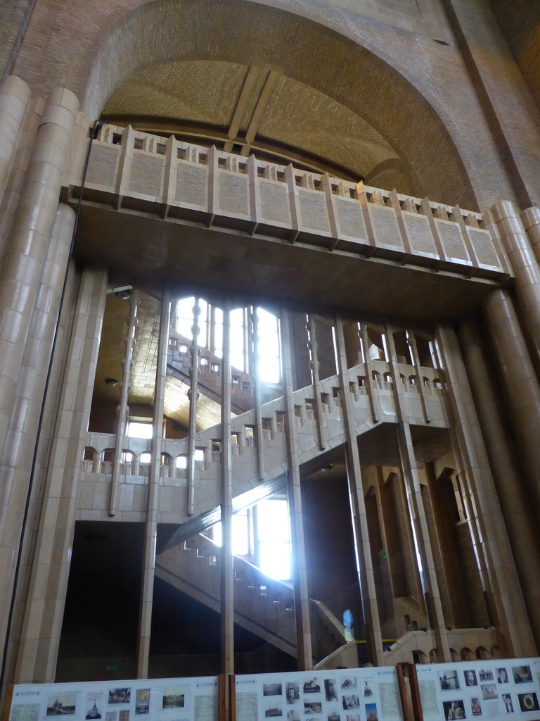 Staircase at the transept of the Basilique du Sacré-Coeur de Bruxelles church